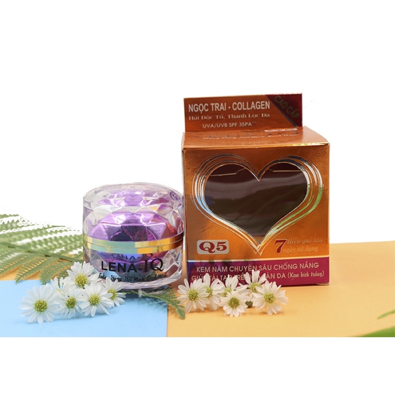 Kem Nám Chuyên Sâu , Chống Nắng , Tái Tạo Trẻ Hoá Da _ LENA IQ Q5 30gr