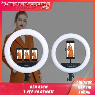 ĐÈN LED Ring 45CM LIVESTREAM MAKEUP STUDIO SPA PHUN XĂM...MẪU 3 KẸP ĐIỆN THOẠI MỚI NHẤT