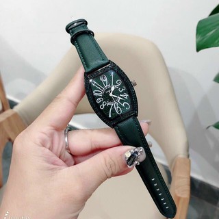 Đồng hồ nữ Frank muller nữ dây da màu xanh cực chất - FM - MTP STORE