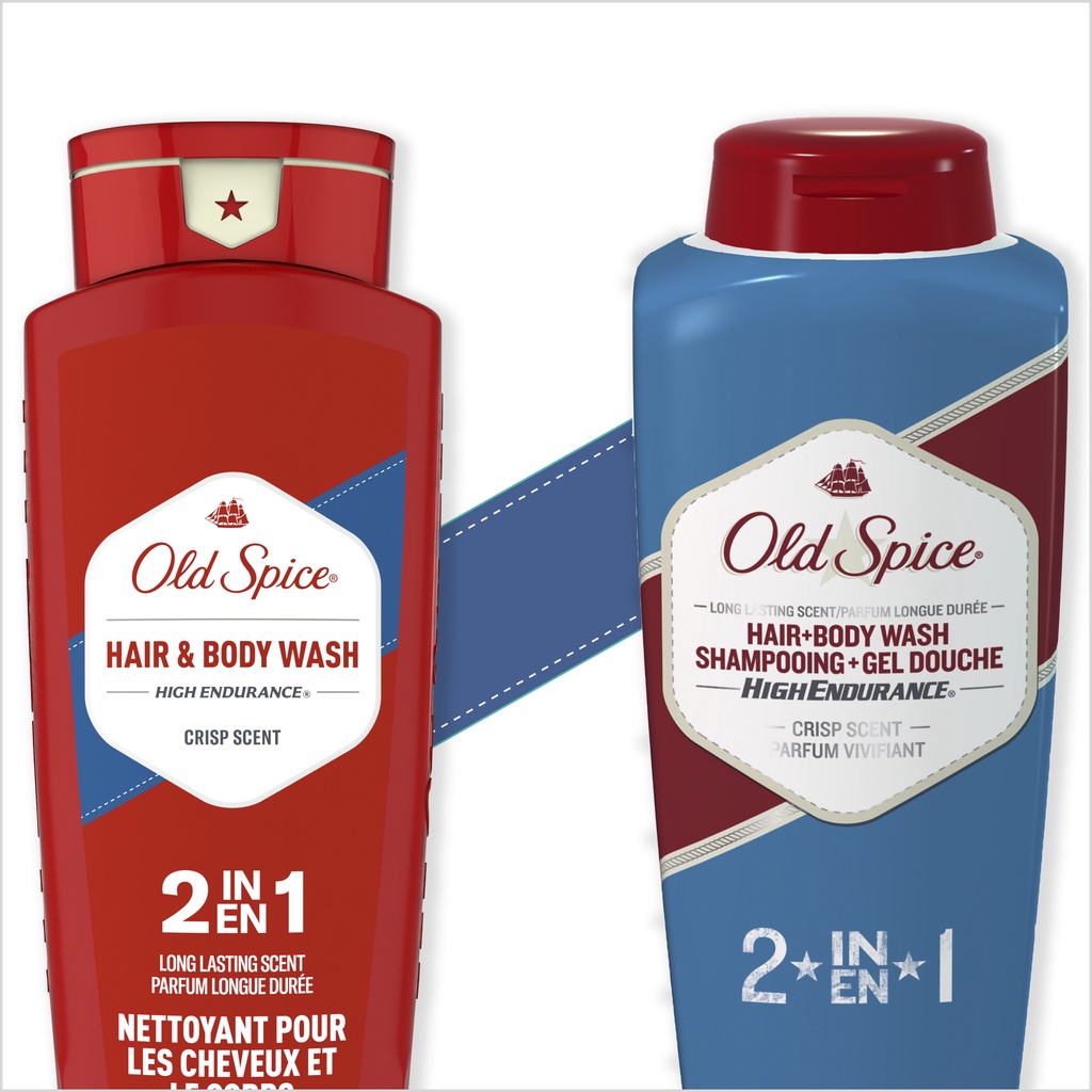 Sữa Tắm Gội cho Nam Old Spice PURE SPORT làm sạch sảng khoái và bảo vệ cơ thể 532ML