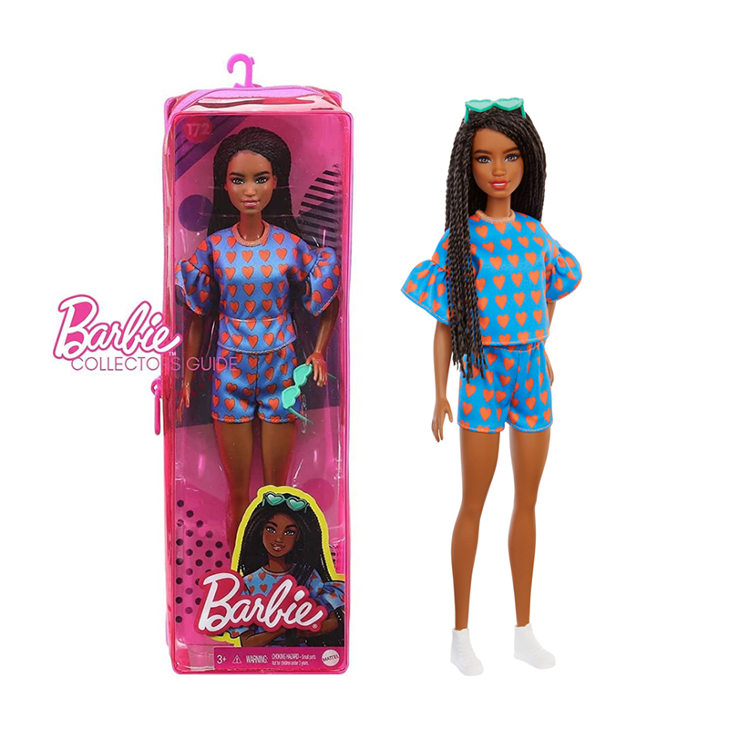Đồ Chơi BARBIE Búp Bê Thời Trang Barbie Heart - Print Matching Top &amp; Short GRB63/FBR37