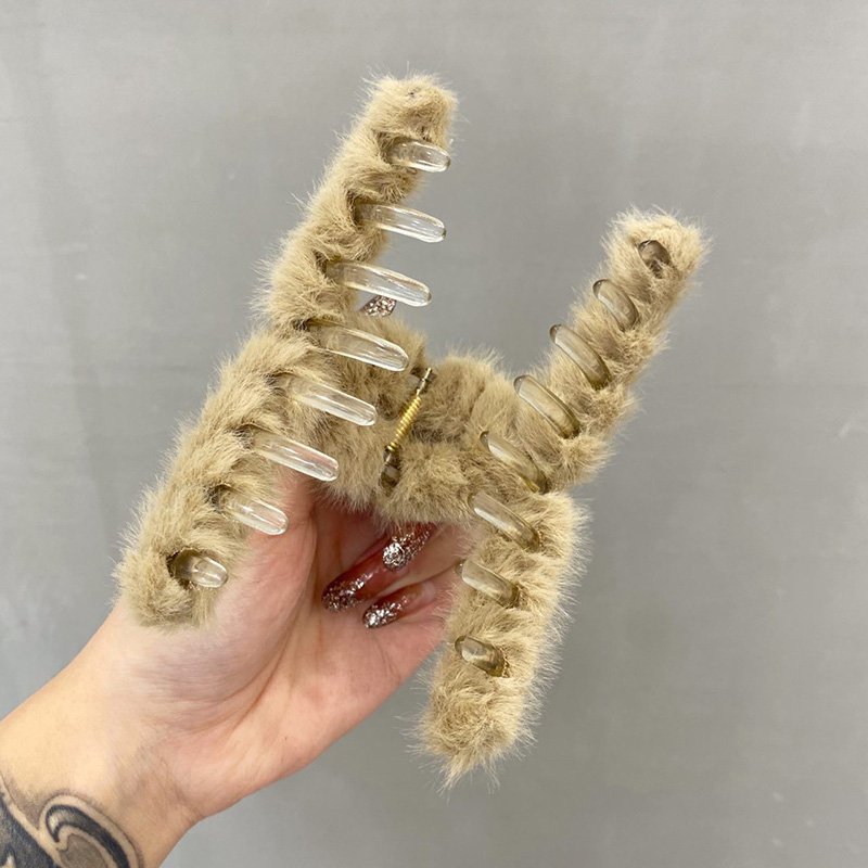 Kẹp Tóc Lông Thỏ Giả Thanh Lịch Duyên Dáng Cho Nữ