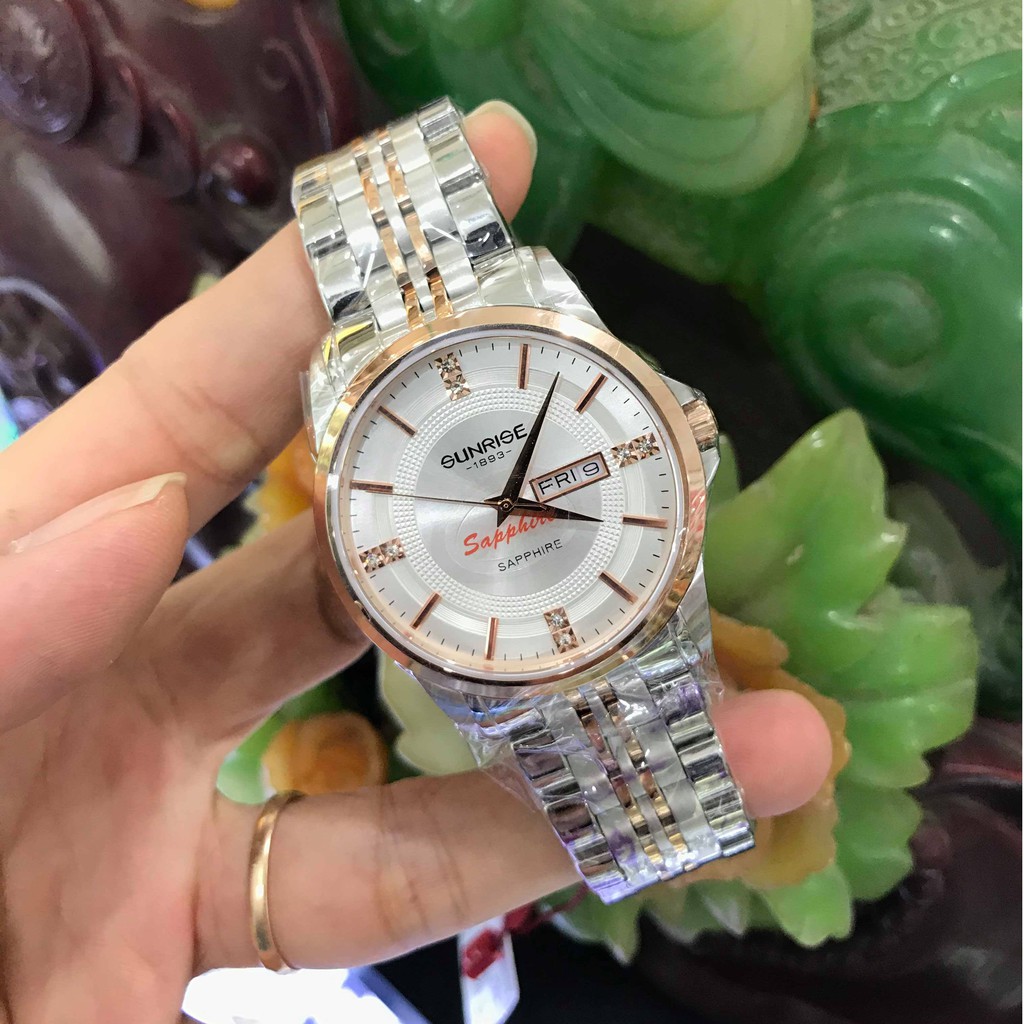 Đồng hồ Nam SUNRISE 1198SAH full hộp, thẻ chính hãng, kính sapphire chống xước chống | BigBuy360 - bigbuy360.vn