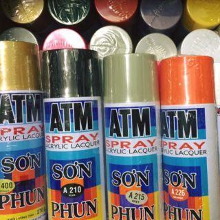 Sơn phun ATM màu vàng đồng