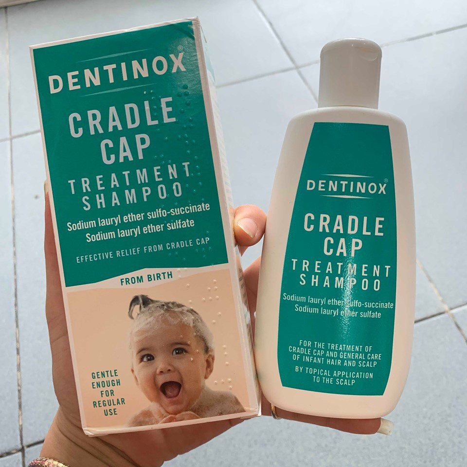 Dầu Gội Cứt Trâu Dentinox, Dầu V.i.ê.m Da Tiết Bã Cho Bé 125ml  Hàng Chính Hãng UK