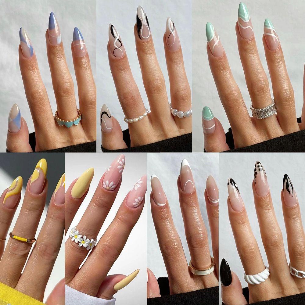 Hộp 24 Móng Tay Giả Thời Trang Cho Nữ