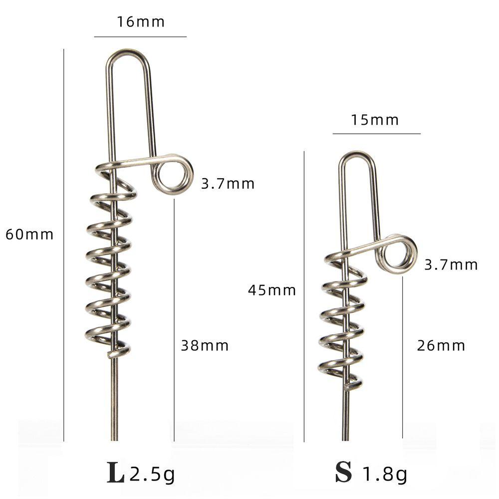 SUYO Móc Khóa Cố Định Mồi Câu Cá Bằng Thép Không Gỉ Mềm Mại