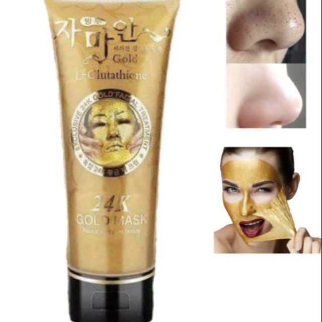 Mặt nạ gel lột trắng da dát vàng 24k Hàn Quốc - Gold Mask L-Glutathione