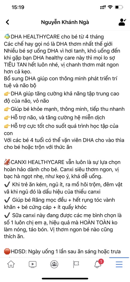 DHA healthy care cho bé