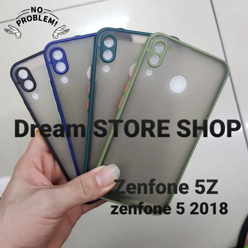 Ốp Điện Thoại Cứng Bo Viền Màu Kẹo Cho Asus Zenfone 5 2018 / 5z 2018 / Ze620Kl