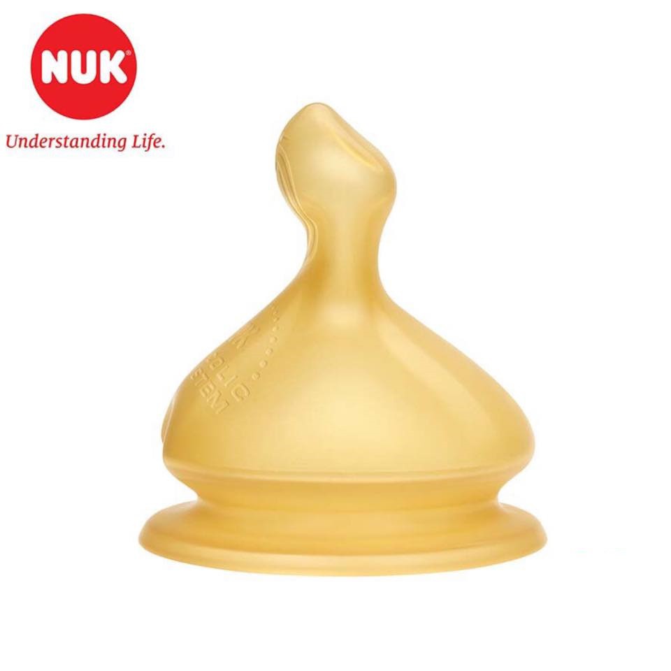 BỘ 2 NÚM TY NUK CAO SU CỔ RỘNG 0-6M/6M+ (PREMIUM CHOICE)