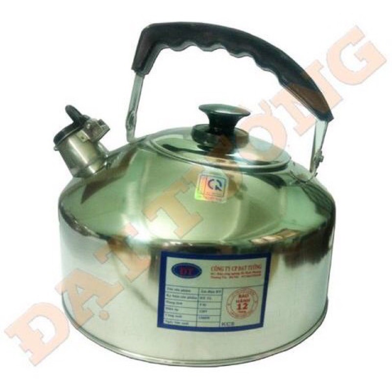 Ấm Đun Nước Inox Đạt Tường 3L, 5L Dùng Bếp Ga Bếp Từ - Sản Phẩm Chính Hãng