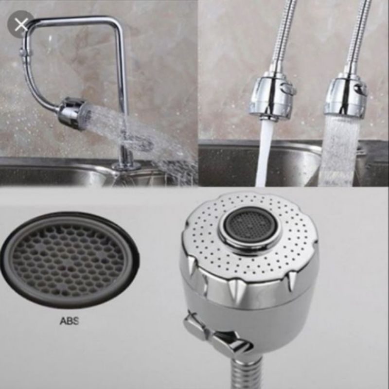 Vòi nước tăng áp bồn rửa chén xoay 360 độ.