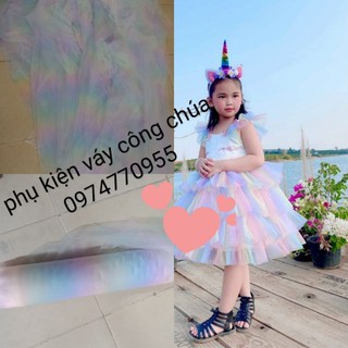vải voan lưới cầu vồng ( giá 40k/1m)