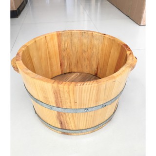 CHẬU NGÂM CHÂN THẢO DƯỢC GỖ THÔNG LỚN