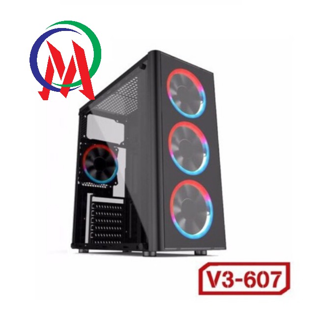 [CASE TRONG SUỐT SIÊU ĐẸP] Vò Case máy tính VSP V3-607 chuyên Gaming