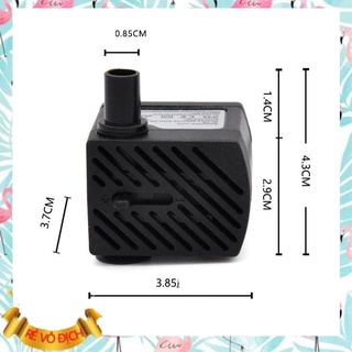 [ 3W không đèn ] Máy Bơm Nước Chìm cho Hồ Cá, Hòn Non, Bộ Thác Nước