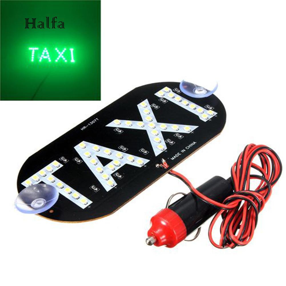 Bảng đèn led báo hiệu chữ taxi kèm dây cáp thích hợp cho xe hơi kèm 2 giác hút