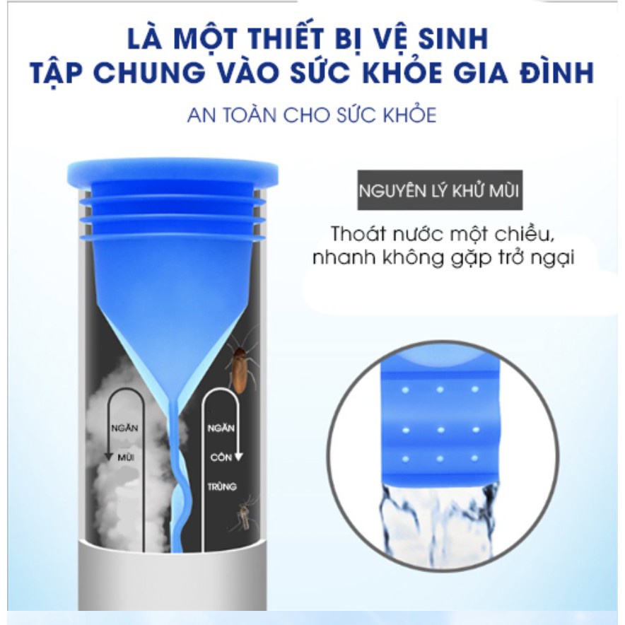 Nắp Bịt Ống Cống, Nắp Chặn Mùi Hôi Từ Cống Đường Kính 3-5cm