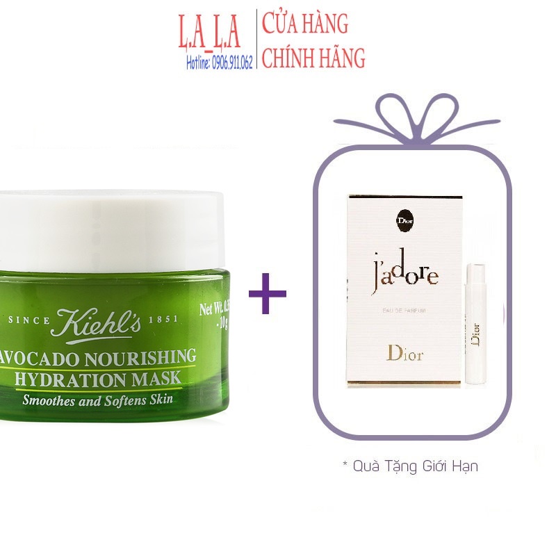 Mặt nạ bơ KIEHL's avocado nourishing hydration mask size10g - travel [ Quà Tặng ]
