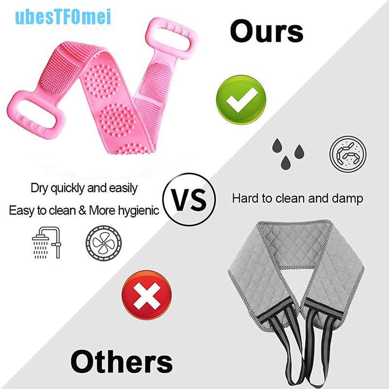 Bàn Chải Silicone Chà Lưng Massage Cơ Thể Khi Tắm