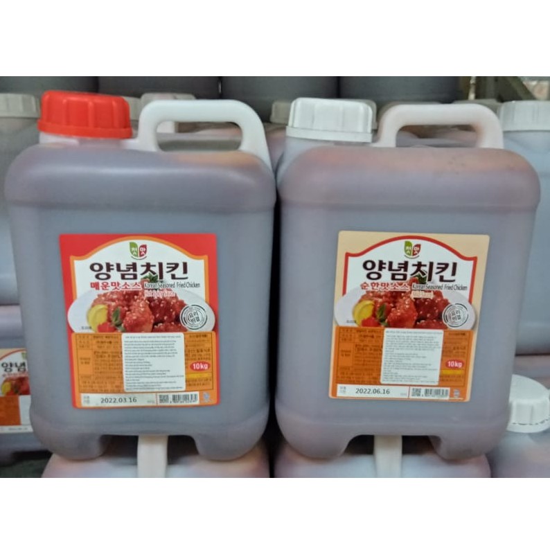 Sốt chấm gà chiên rán cay, không cay Hàn Quốc 10kg - 양념치킨 소스