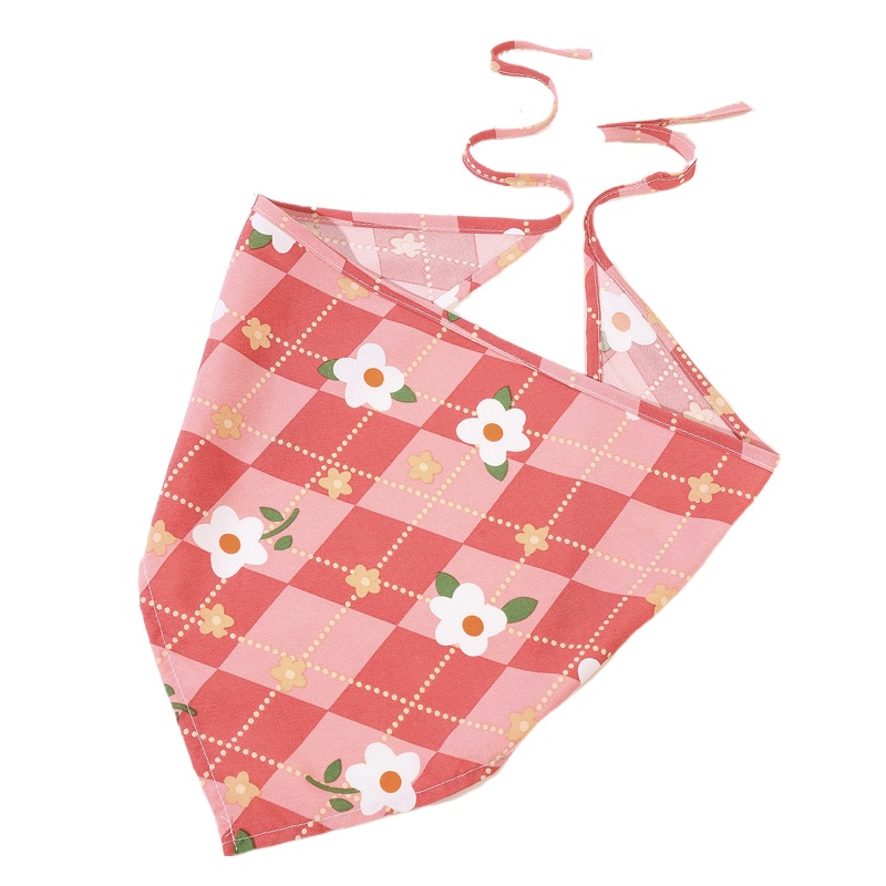 Khăn Trùm Đầu Chống Nắng Họa Tiết Hoa Phong Cách Đồng Quê Cho Bé Gái