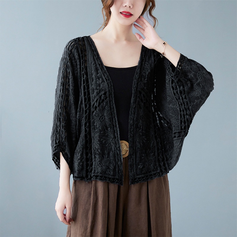 Áo Cardigan Cánh Dơi Màu Trơn Chống Nắng Dễ Phối Đồ Thời Trang Cho Nữ