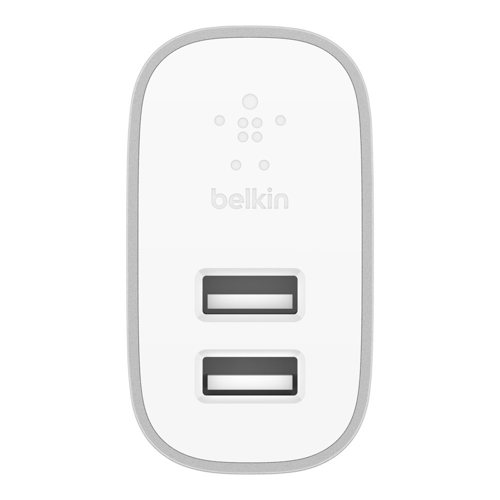 Adapter sạc Belkin Boost Charge 2-Port USB Home Charger 4.8A/24W F7U049DQSLV