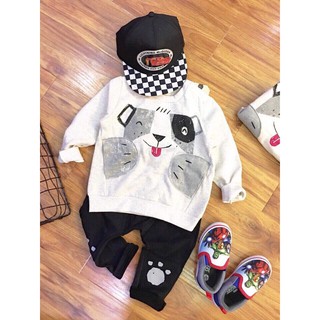 Bộ Zara boy cún trắng