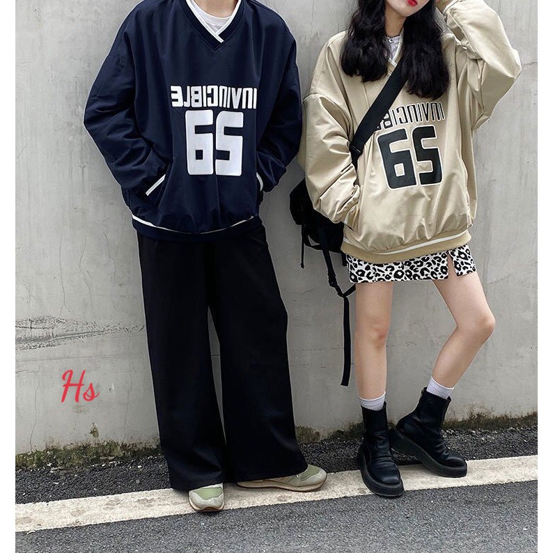 Áo Nỉ Cổ V In Số 65 Chất Liệu Nỉ Ngoại SP000540 Daisy Boutique