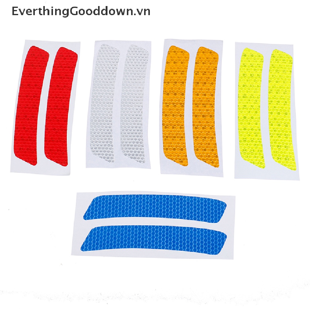 Everthinggooddown 2 Miếng Dán Phản Quang Cảnh Báo Cản Sau Xe Hơi