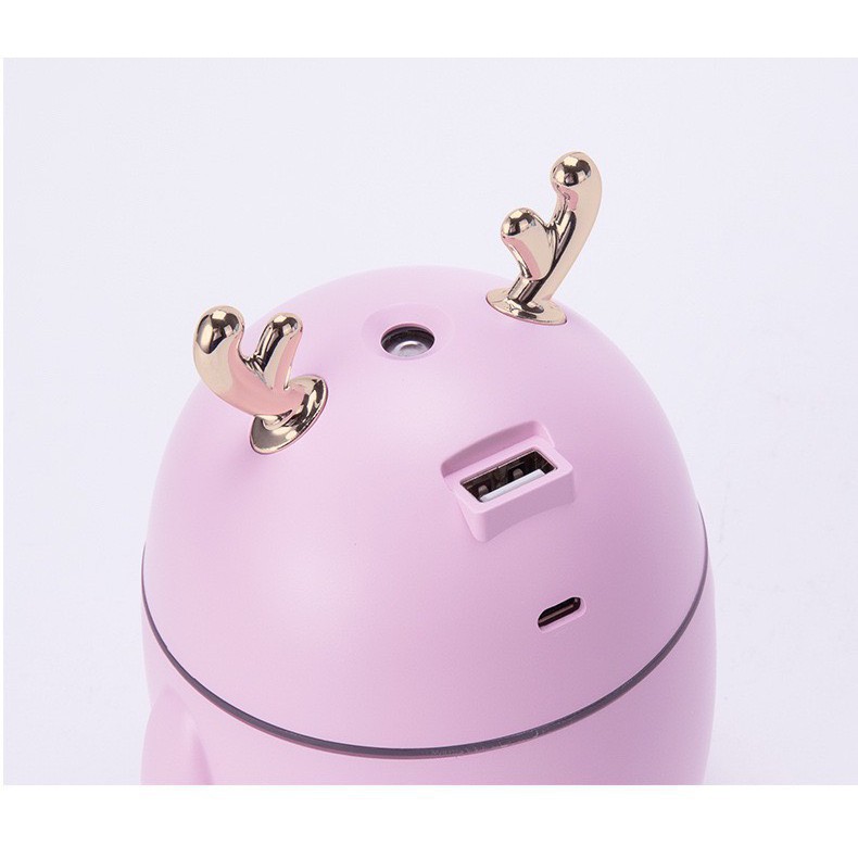 Máy Phun Sương Tạo Ẩm Để Bàn Có Đèn Led Dung Tích 320 ML