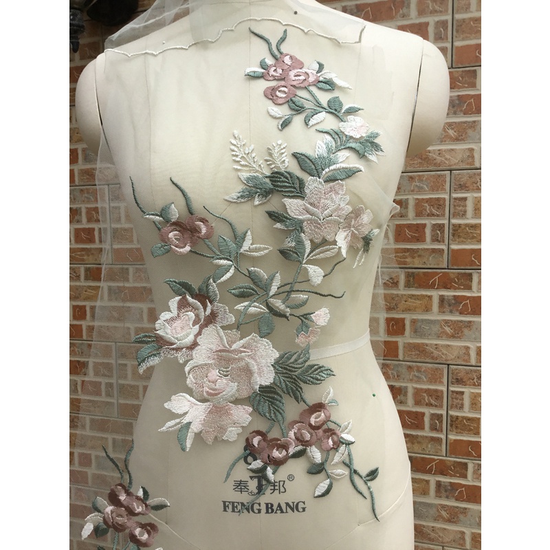 Miếng Vá Trang Trí Quần Áo Hình Hoa Lớn DIY