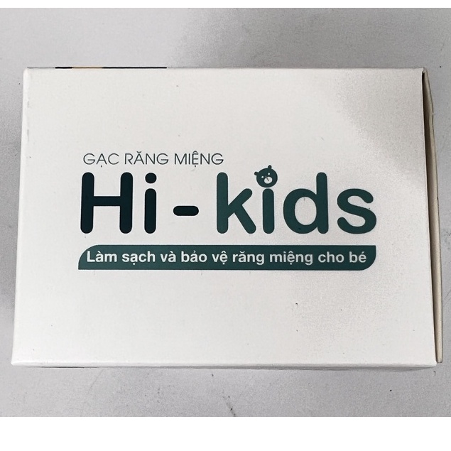 Gạc răng miệng Hi kids.rơ lưỡi làm sạch khoang miệng.bảo vệ chăm sóc răng miệng bé.suckhoechomoinha
