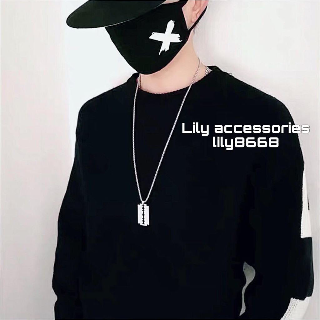 Chain Necklace vòng cổ titan phối DLAM không gỉ không đen siêu bền nam nữ unisex