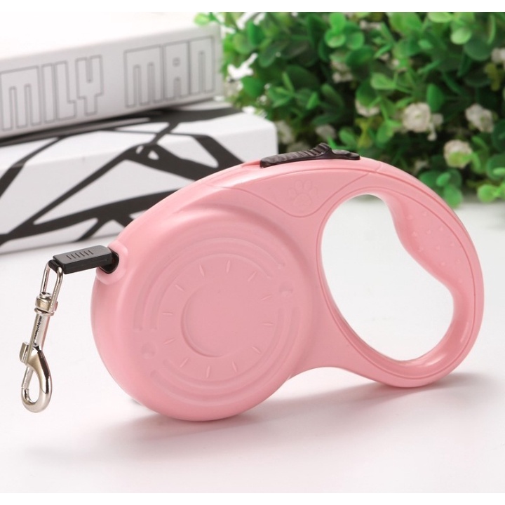 Dây Dắt Chó Mèo Tự Động Kéo Dài Và Thu Dây Dài 3m - Hàng cao cấp cải tiến nút lẫy thông minh điều chỉnh 1 chạm