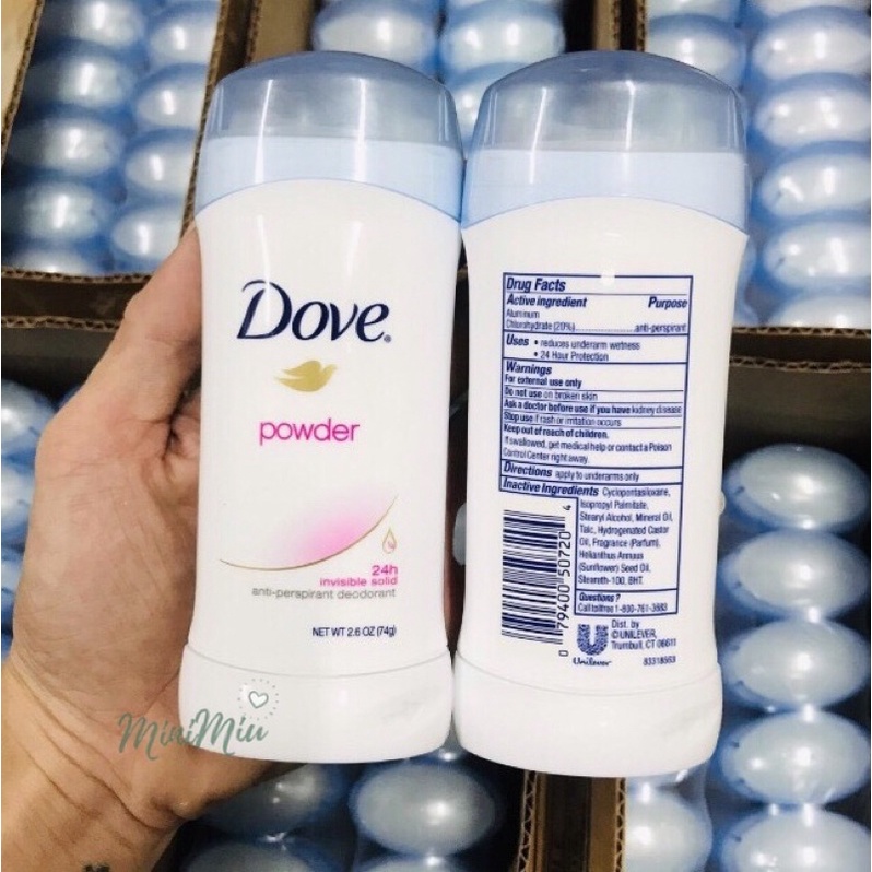 Lăn khử mùi DOVE nữ - 24H Anti-Perspirant Deodorant 74g