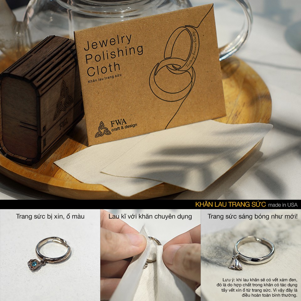 Khăn lau bạc cao cấp FWA - FWAgifts