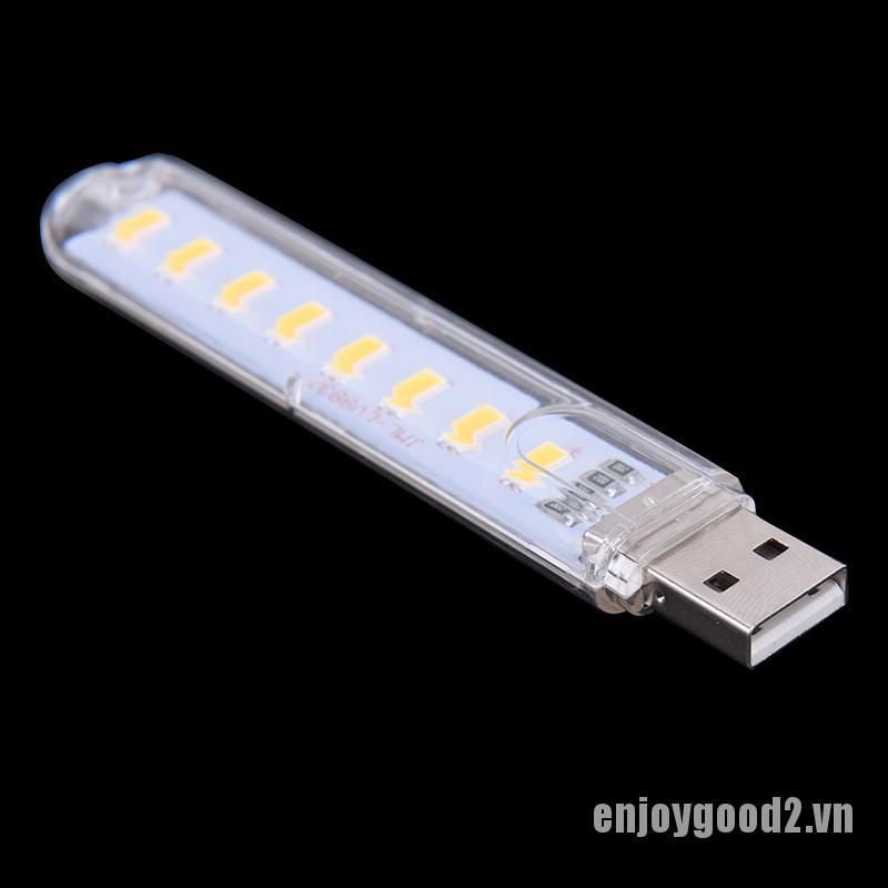 Đèn Led 8 Bóng 5v Cổng Usb Gắn Máy Tính Di Động Tiện Dụng