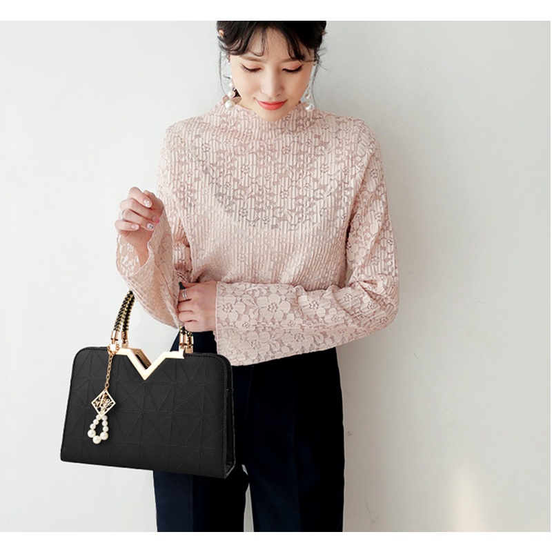 Túi đeo chéo IELGY kích thước lớn phong cách Hàn Quốc thời trang đơn giản dành cho nữ