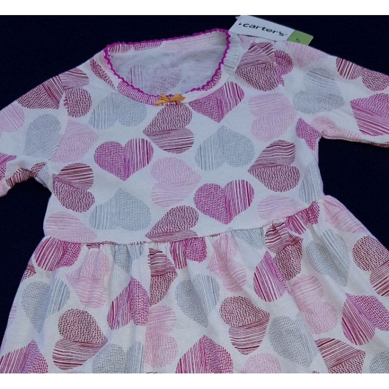 Đầm tay dài hình trái tim cho bé gái