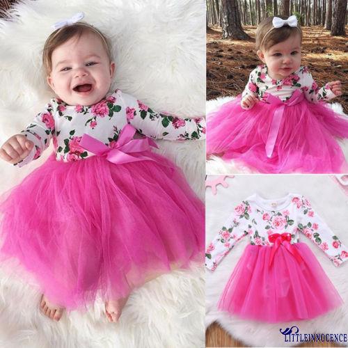 ❤XZQ-Newborn Kids Baby Girls Dress Infant Romper Jumpsuit Bodysuit Clothes Outfits