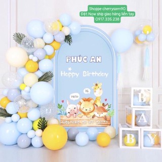 (BACKDROP MS20) SET BÓNG TRANG TRÍ  SINH NHẬT Siêu hạt Dẻ