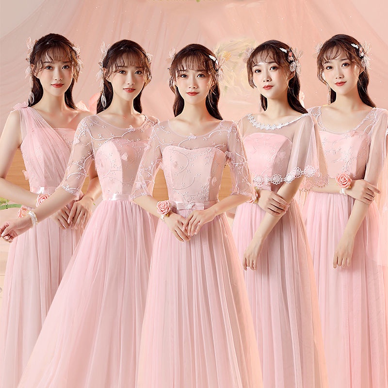 Đầm Phụ Dâu Dáng Dài Thiết Kế Mới Xinh Xắn Thời Trang Dành Cho Nữ