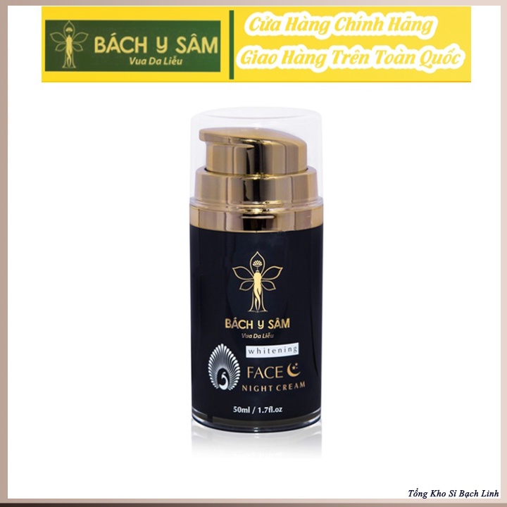 Kem Đêm Bách Y Sâm TRẮNG SÁNG DA MỜ NÁM 50ml