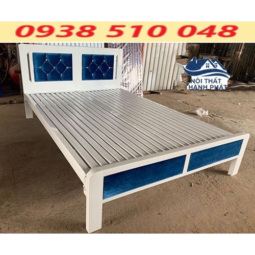 Giường sắt giường ngủ cao cấp hộp vuông chắc chắc đầy đủ kích thước bảo hành 1 năm