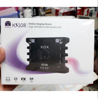 [FREESHIP 99K]_Sound card KS108 míc thu âm ( BH 12 Tháng)