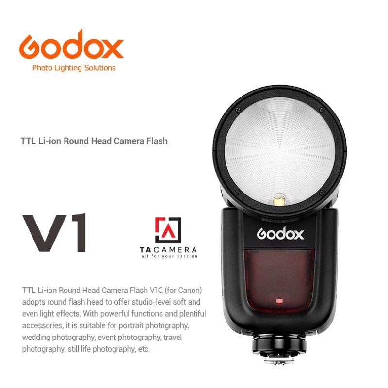 Đèn Flash Godox V1 for Canon/Nikon/Sony