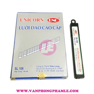 Lưỡi dao Unicorn nhỏ hộp đen (Hộp nhỏ 10 lưỡi)